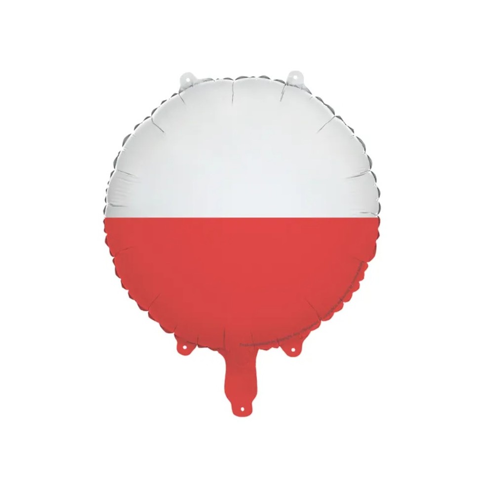 Balon foliowy Flaga Polski, 35 cm