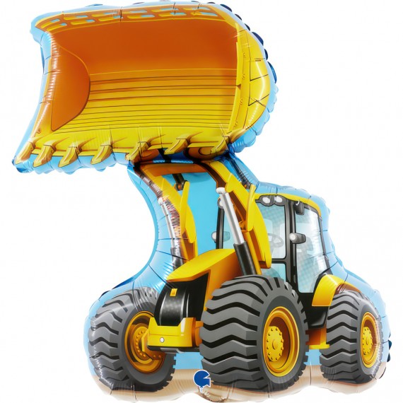 Balon foliowy 32'', Bulldozer, koparka, 81cm