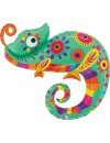 Balon foliowy 39'', Festive Chameleon, kameleon 99cm