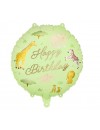 Balon foliowy pastylka ''Happy Birthday'' Safari, 35x35 cm