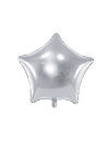 Balon foliowy gwiazda srebrna / możliwość personalizacji