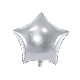 Balon foliowy gwiazda srebrna