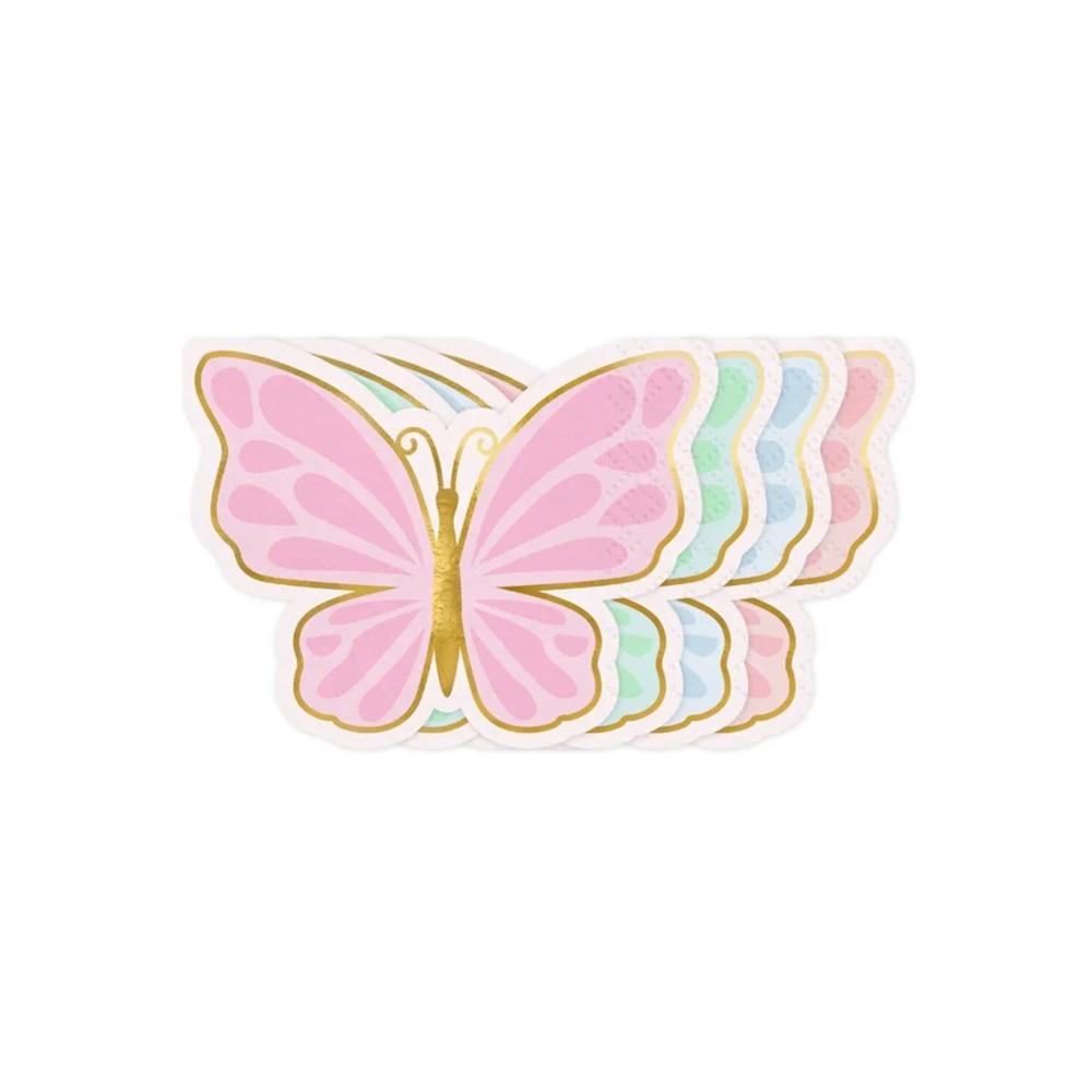 Serwetki Motyl, mix, 16x12 cm