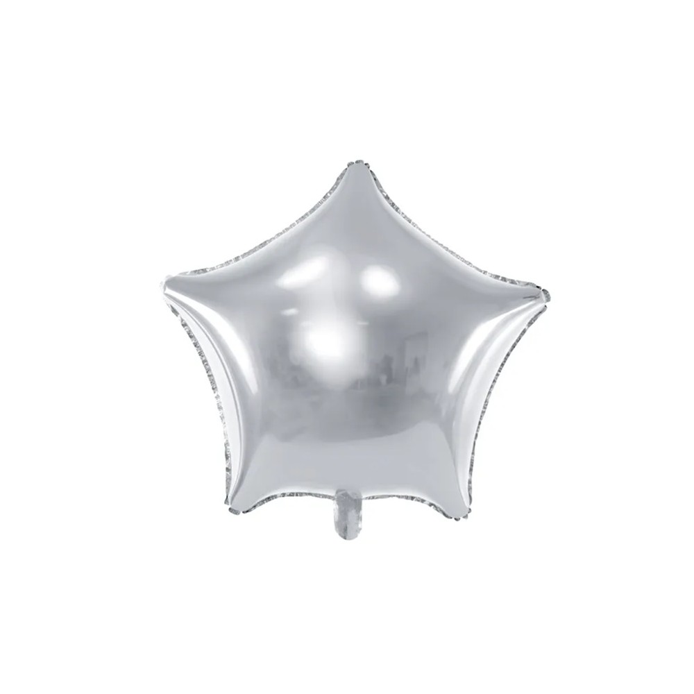 Balon foliowy Gwiazdka, 70cm, srebrny