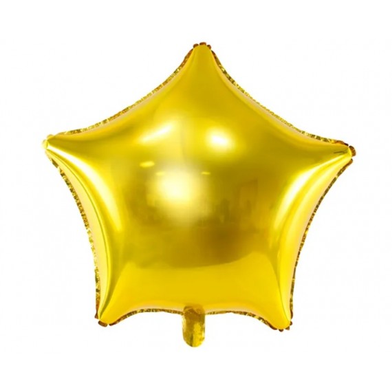 Balon foliowy Gwiazdka, 70cm, złoty