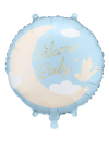 Balon foliowy okrągły ''Welcome Baby'', jasnoniebieski 18''
