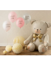 Balon lateksowy 30 cm, Welcome Baby, mix różowy