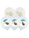 Balon lateksowy 30 cm, Baby Boy, mix niebieski