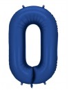 Balon foliowy Cyfra '0', 86cm, granat
