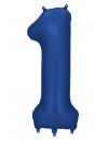 Balon foliowy Cyfra '1', 86cm, granat