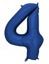 Balon foliowy Cyfra '4', 86cm, granat