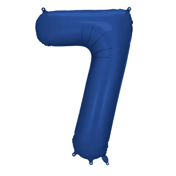 Balon foliowy Cyfra '7', 86cm, granat