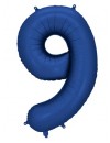 Balon foliowy Cyfra '9', 86cm, granat
