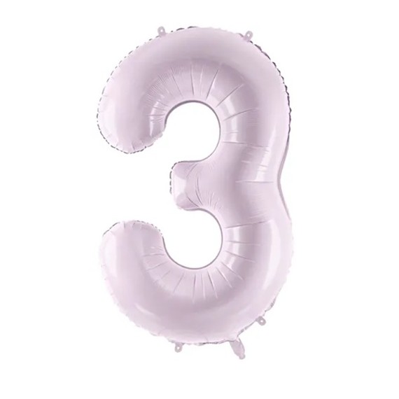 Balon foliowy Cyfra ''3'', 72cm, fiolet