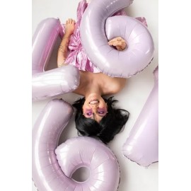 Balon foliowy Cyfra ''6'', 72cm, fiolet
