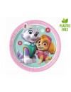 Talerzyki papierowe Paw Patrol Skye & Everest, 20cm, 8 szt.