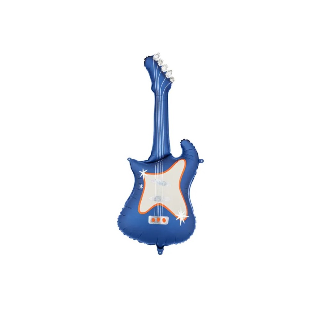 Balon foliowy Gitara, 41x105 cm, granatowy