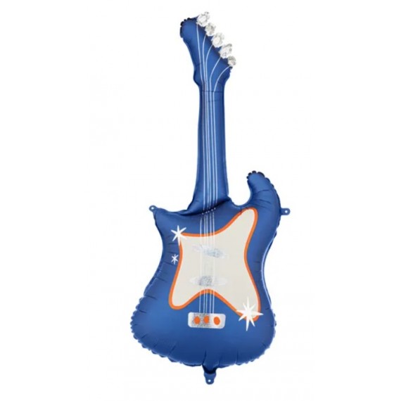 Balon foliowy Gitara, 41x105 cm, granatowy