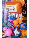 Balon foliowy Kaseta magnetofonowa, 91x58 cm, pomarańczowy