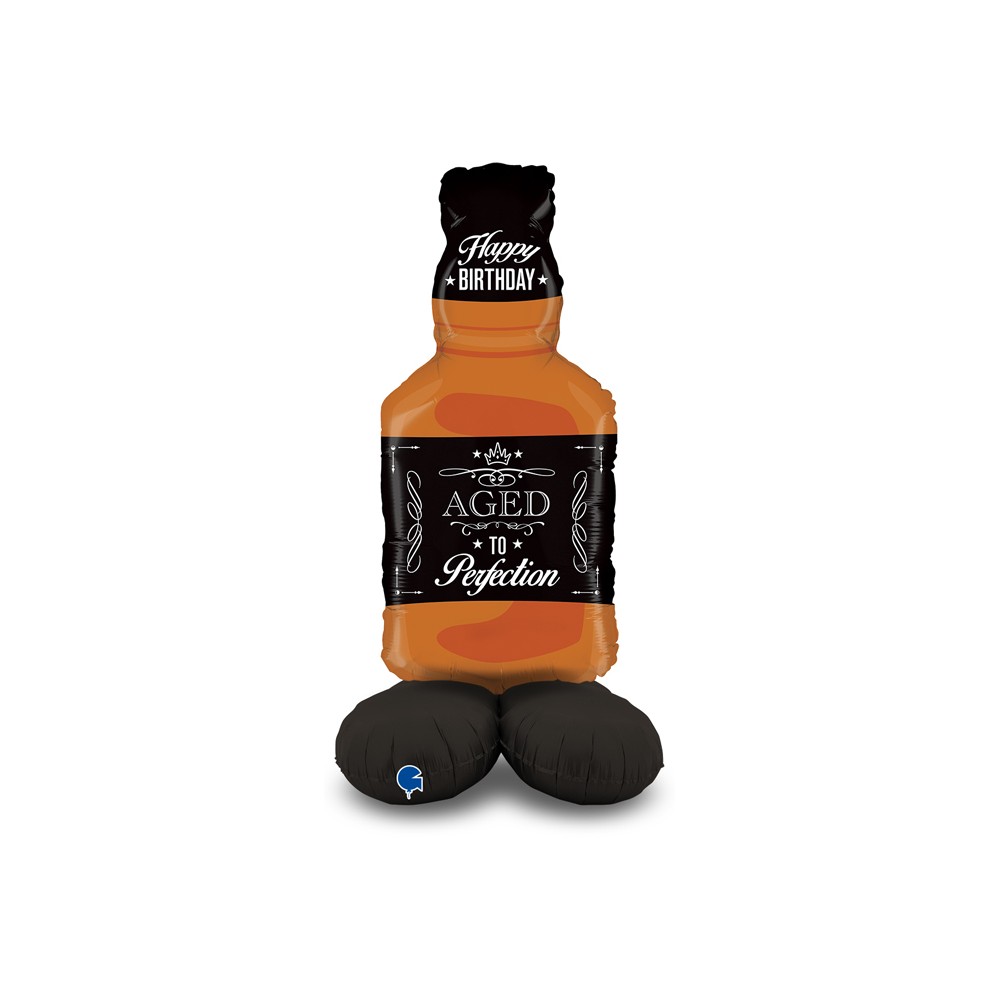 Balon foliowy stojący XXL butelka Whisky 127 cm