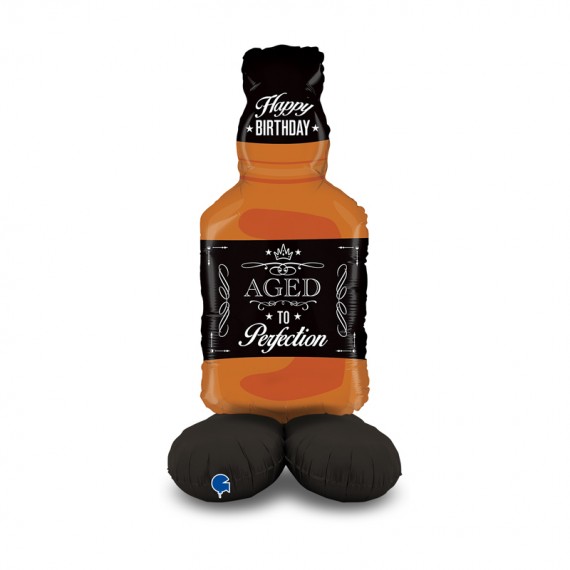 Balon foliowy stojący XXL butelka Whisky 127 cm