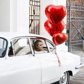 Balon foliowy serce czerwony XL