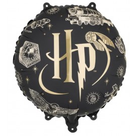 Balon foliowy Harry Potter, 35 cm, czarny