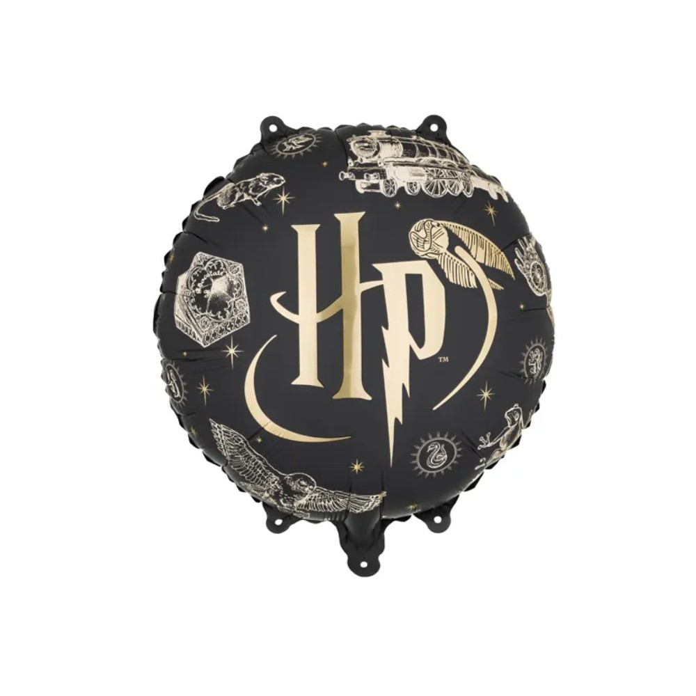 Balon foliowy Harry Potter, 35 cm, czarny