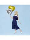 Balon foliowy serce srebrny XL