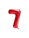 Balon foliowy Cyfra ''7'', 86cm czerwony