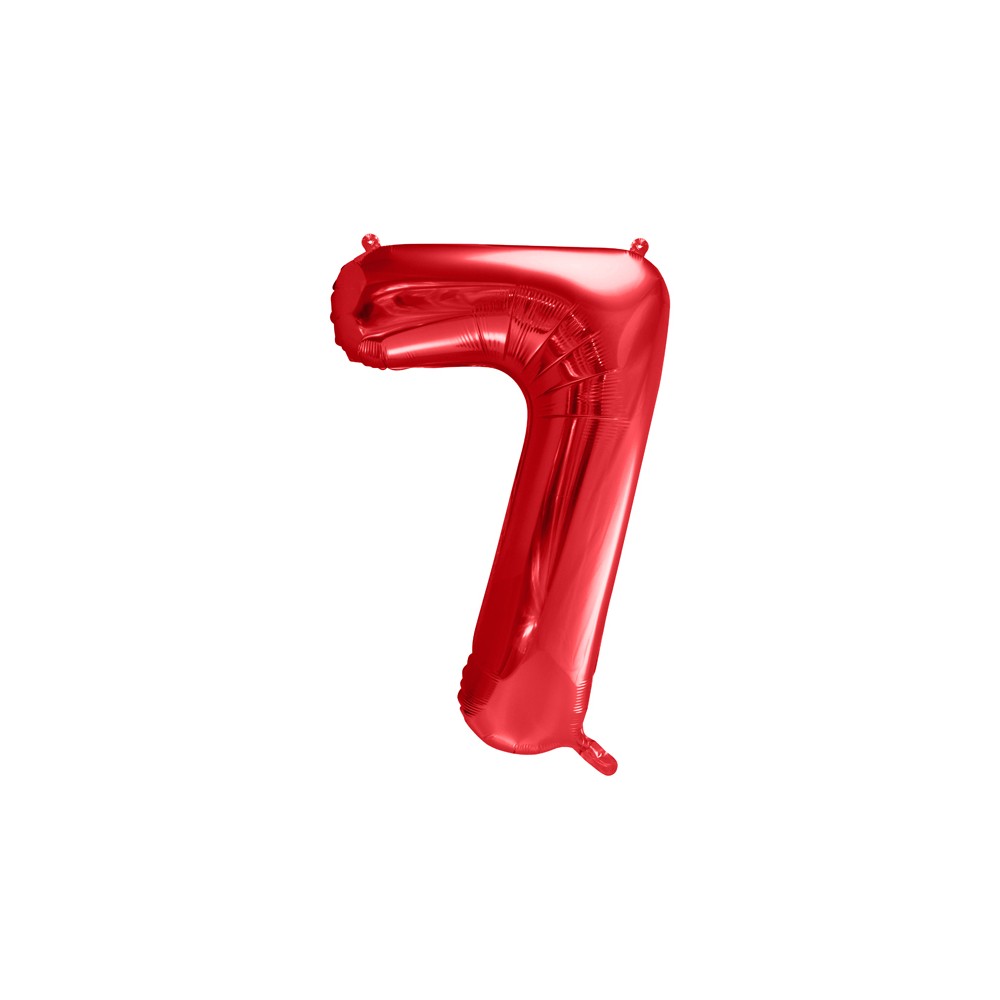 Balon foliowy Cyfra ''7'', 86cm czerwony