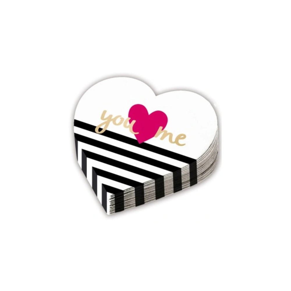 Serwetki serce you love me , 32x32 cm