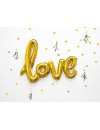 Balon foliowy love złoty