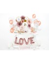 Balon foliowy Love, 140x35cm, różowe złoto