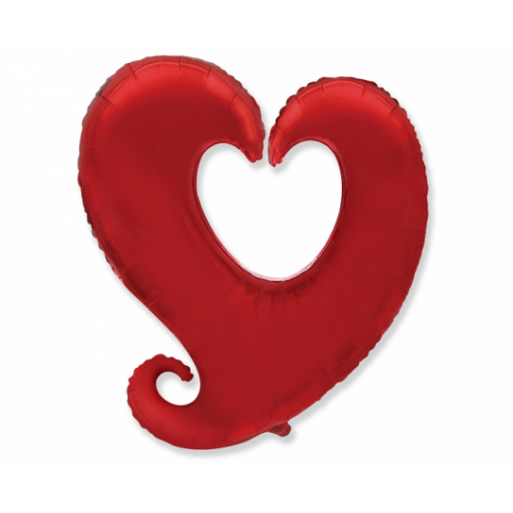 Balon foliowy serce czerwony 24"