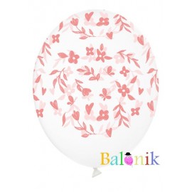 Balon lateksowy kwiaty i serca