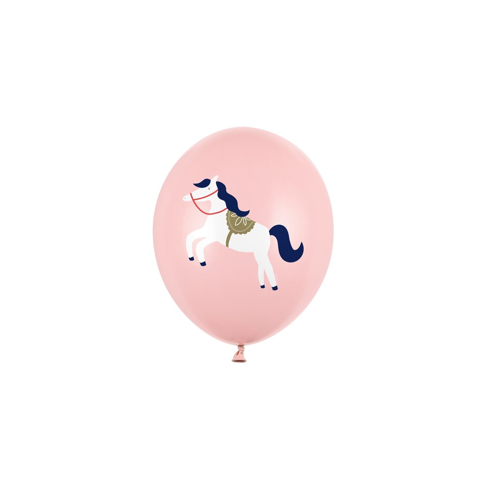 Balon lateksowy różowy konik