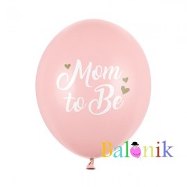 Balon lateksowy różowy Mom...
