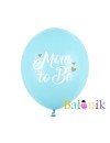 Balon lateksowy niebieski Mom to Be / Będę mamą