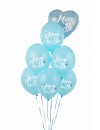 Balon lateksowy niebieski Mom to Be / Będę mamą
