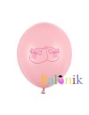 Balon lateksowy różowy buciki dziecięce
