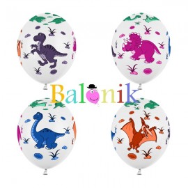 Balon lateksowy biały z...