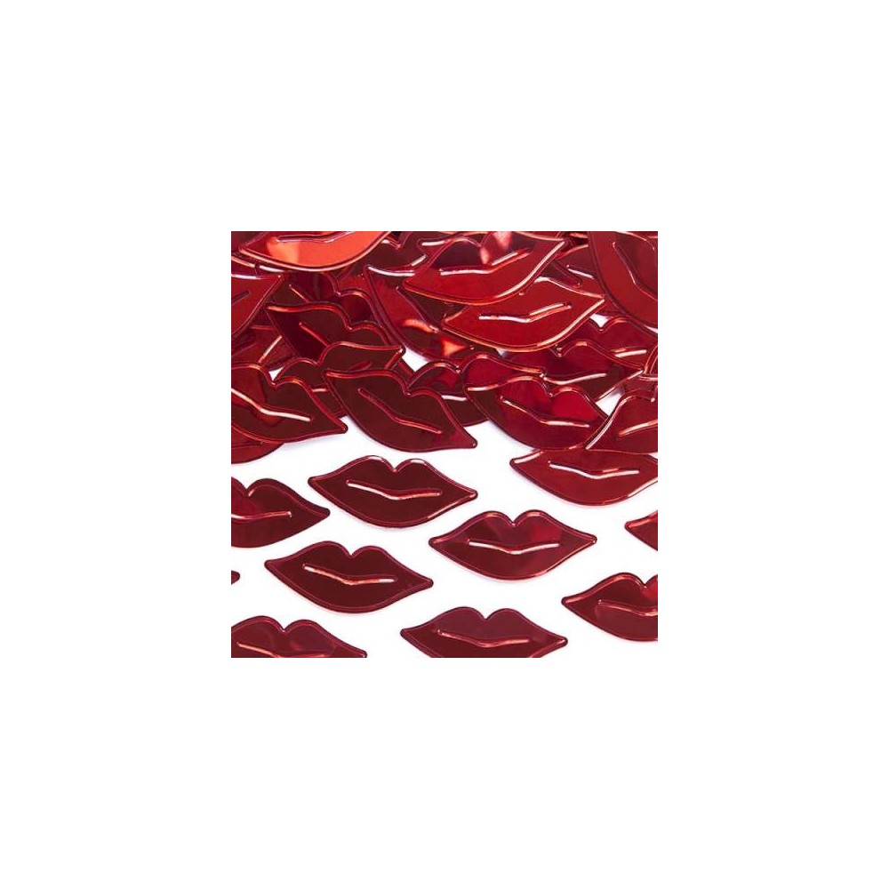 Konfetti usta, czerwony, 15 g