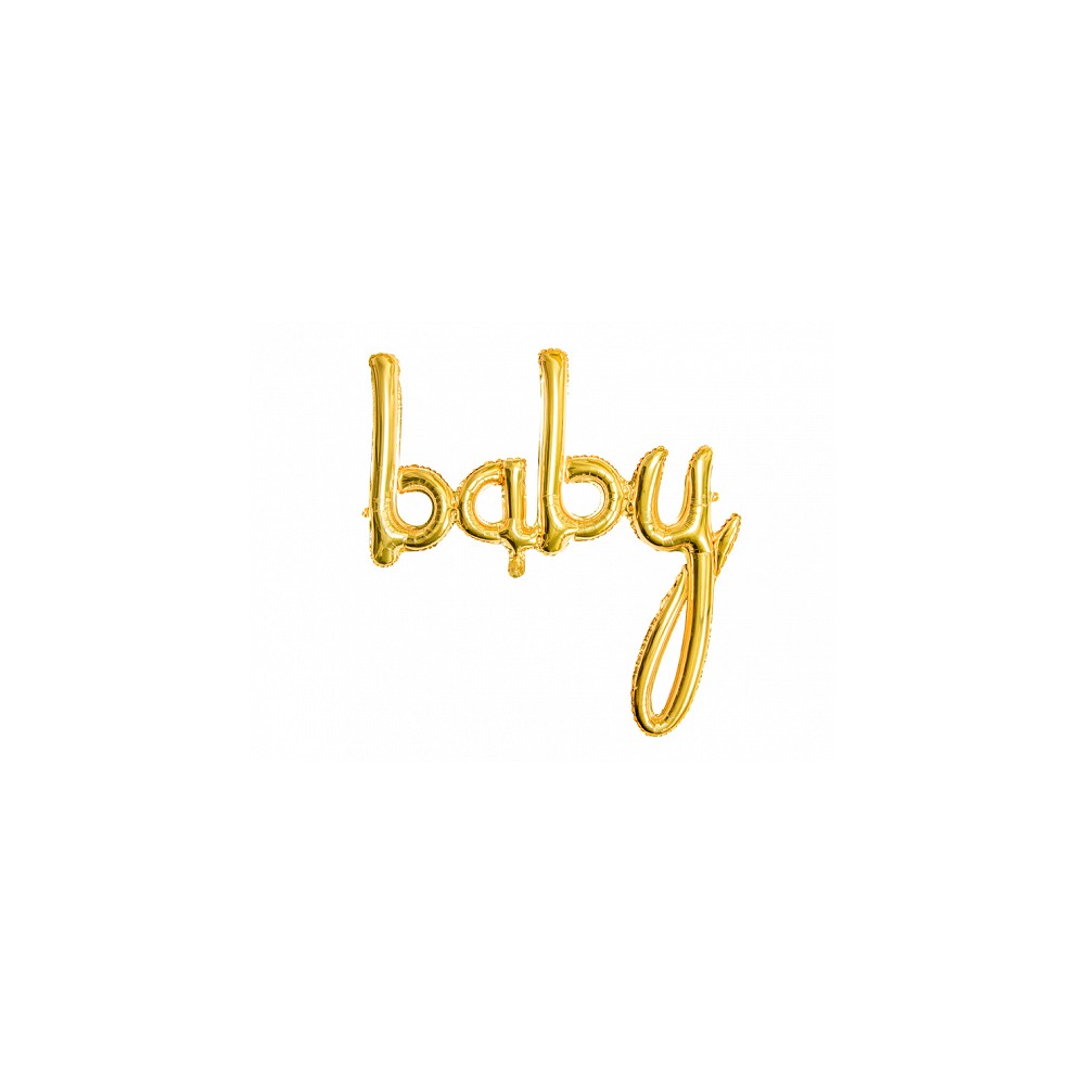 Balon foliowy baby złoty