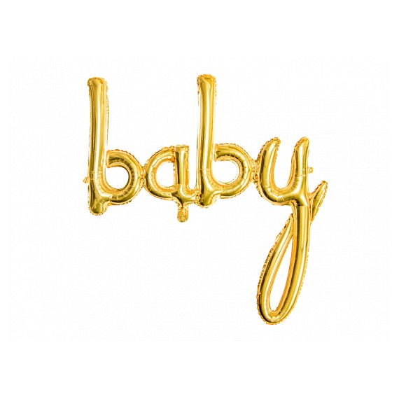 Balon foliowy baby złoty
