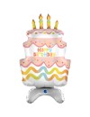 Balon foliowy stojący tort happy birthday