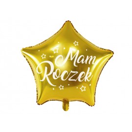 Balon foliowy gwiazda złota...