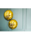 Balon foliowy 18th Birthday, złoty, 45cm