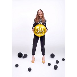 Balon foliowy 30th Birthday, złoty, 45cm