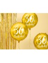 Balon foliowy 30th Birthday, złoty, 45cm